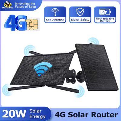 PowerBee 4G Solar Router – 20W Dual‑Panel, 25,000mAh Battery