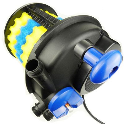 Spin Clean 12000 Pressurised Pond Filter showing foam medium inside filter body