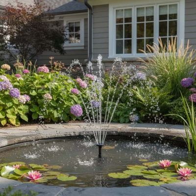 Sunspray 450 Solar Fountain – 260 LPH, MPPT Battery Backup