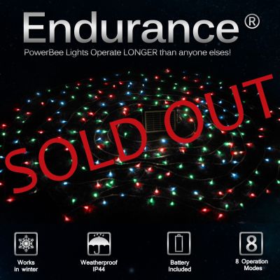 Multi Coloured Solar Fairy Lights 240 5 colours PowerBee Endurance ®