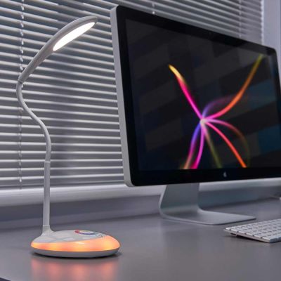 Battery Powered Lamp on desk