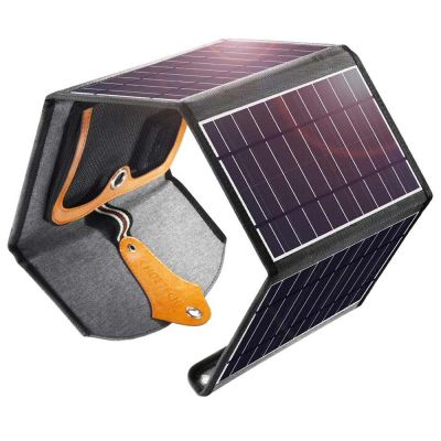 Solar Charger 24w Portable Solar Panel Dual USB Ports
