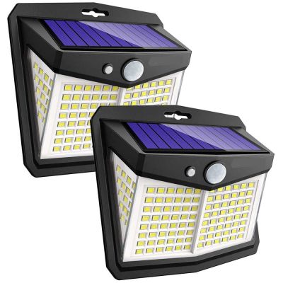 Solar Motion Sensor Lights 128 SMD (Pack of 2 )