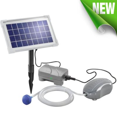 Solar Oxygenator Full Assembled Kit, Solar Panel, Pump and Battery Backup