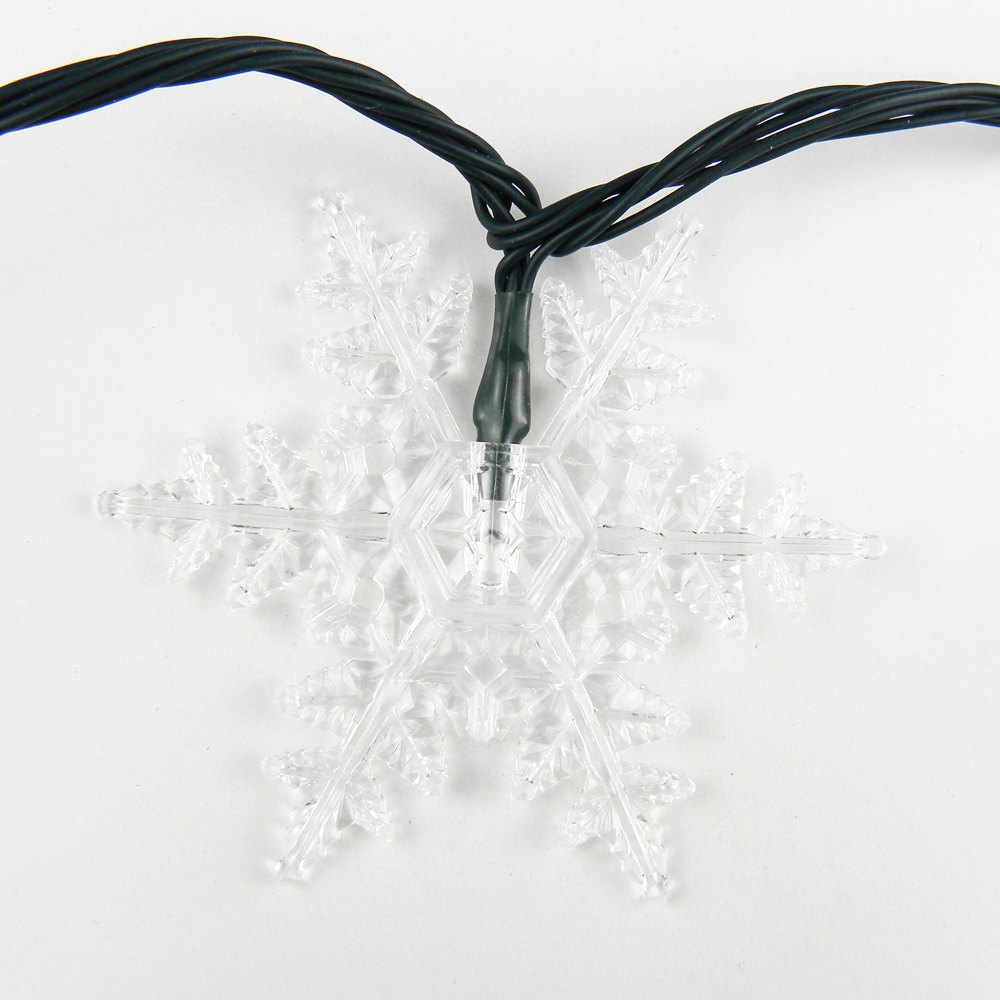 LED Covers snowflakes (100 accessories in one order) : close up of the covers
