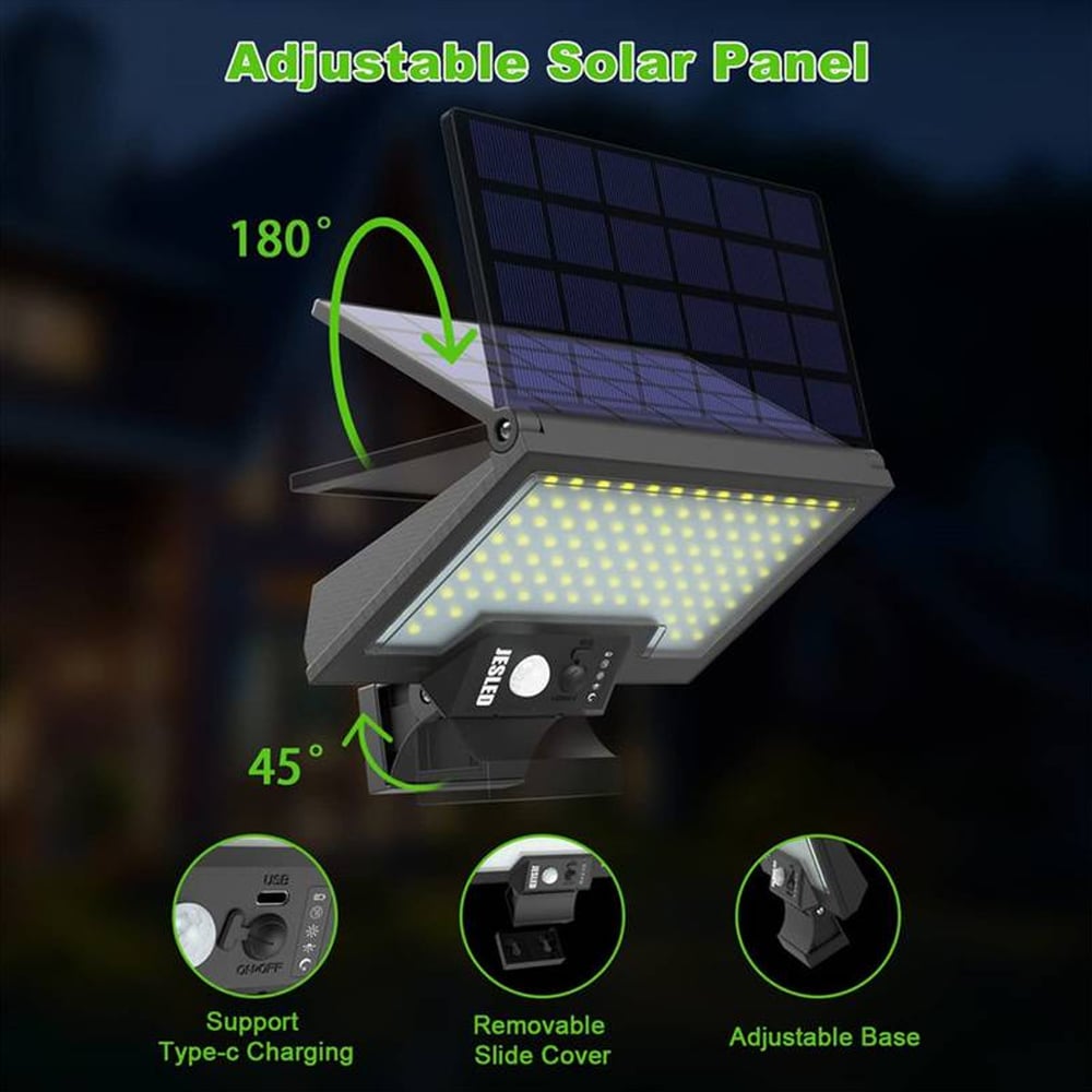 800 Lumen Solar Wall Light – Hybrid Solar and USB Charging - PowerBee