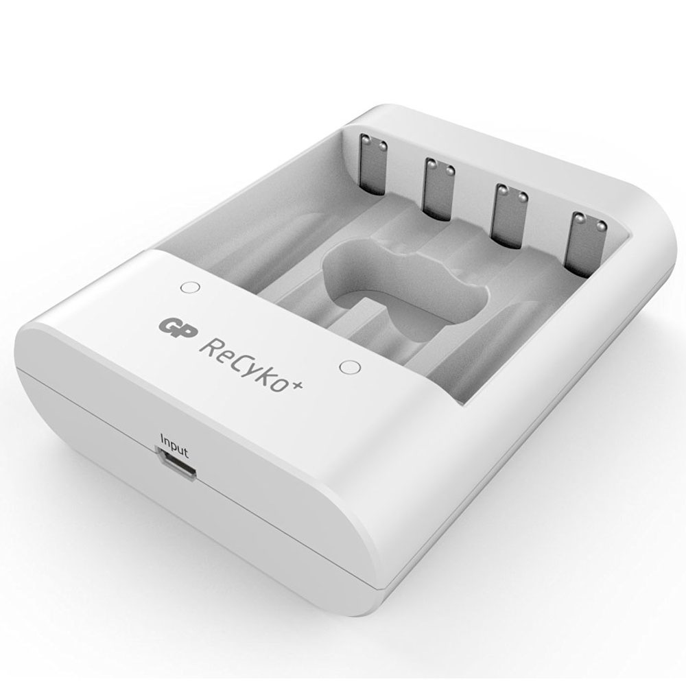 GP ReCyko+ Pro 4 AA Charged Rechargeable Batteries 2000mAh & USB Charger