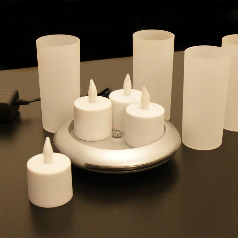 Wirless Induction Power Led Candle tea lights : full set