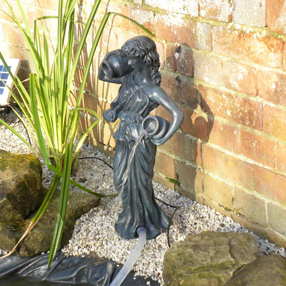 Lucia Solar Pond Spitter Statue