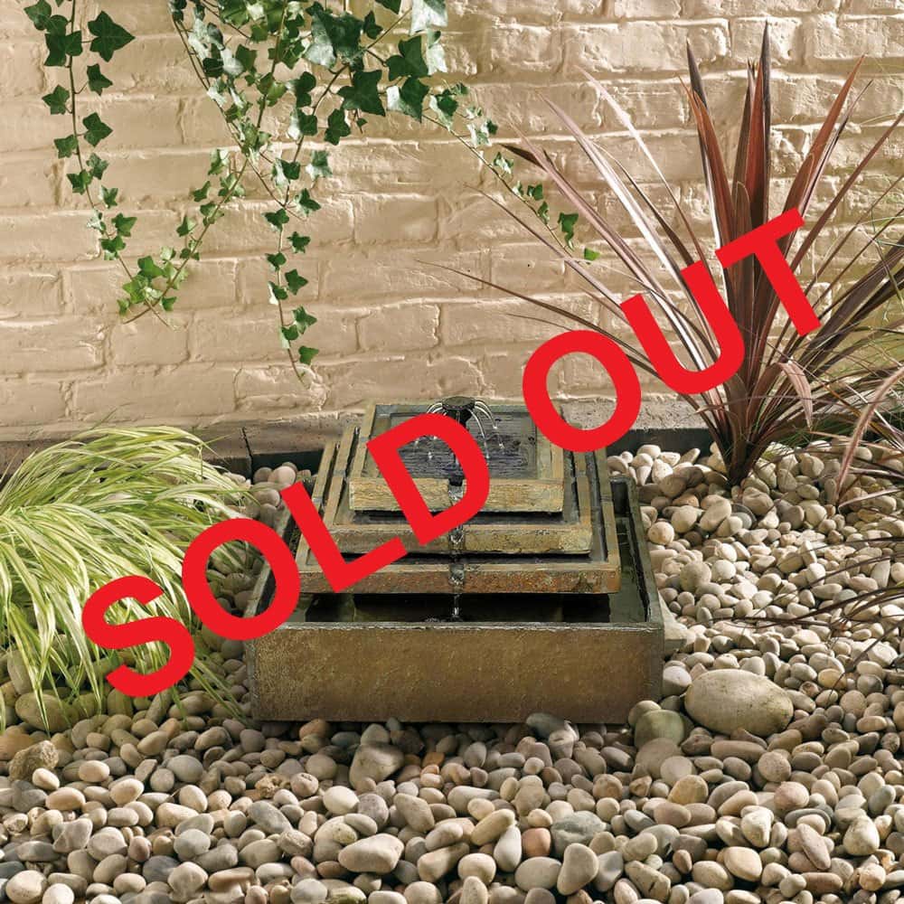 Slanted Water Feature Slate Water Feature Pyramid Style