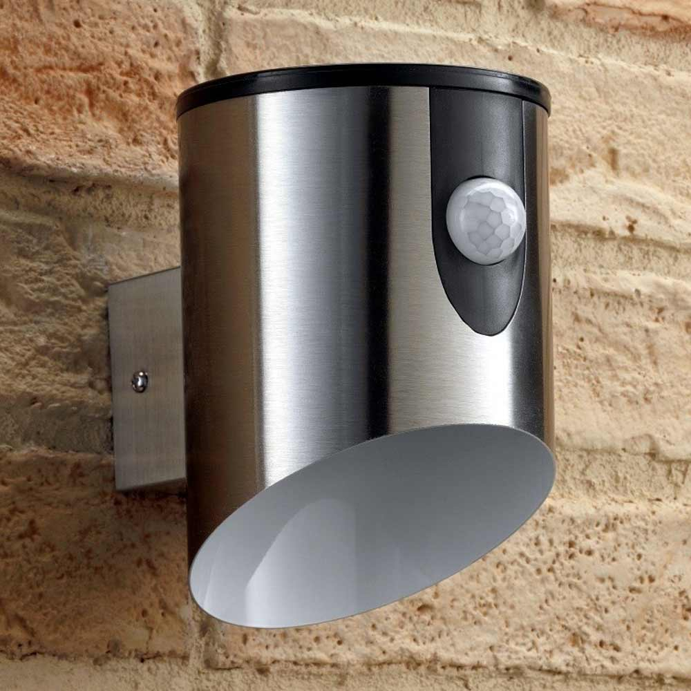 Outdoor Battery Wall Light mounted on brick wall during daytime