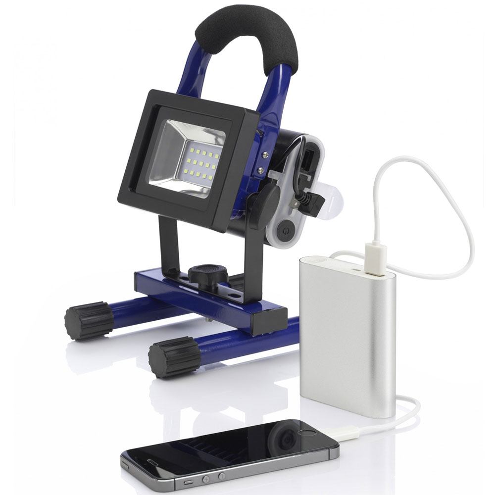 Rechargeable Flood Light full kit with battery power pack out charging phone