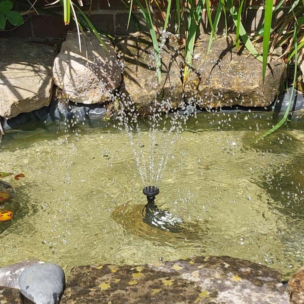 2.5W Solar Fountain Pump Kit – Adjustable Flow, 3 Spray Heads