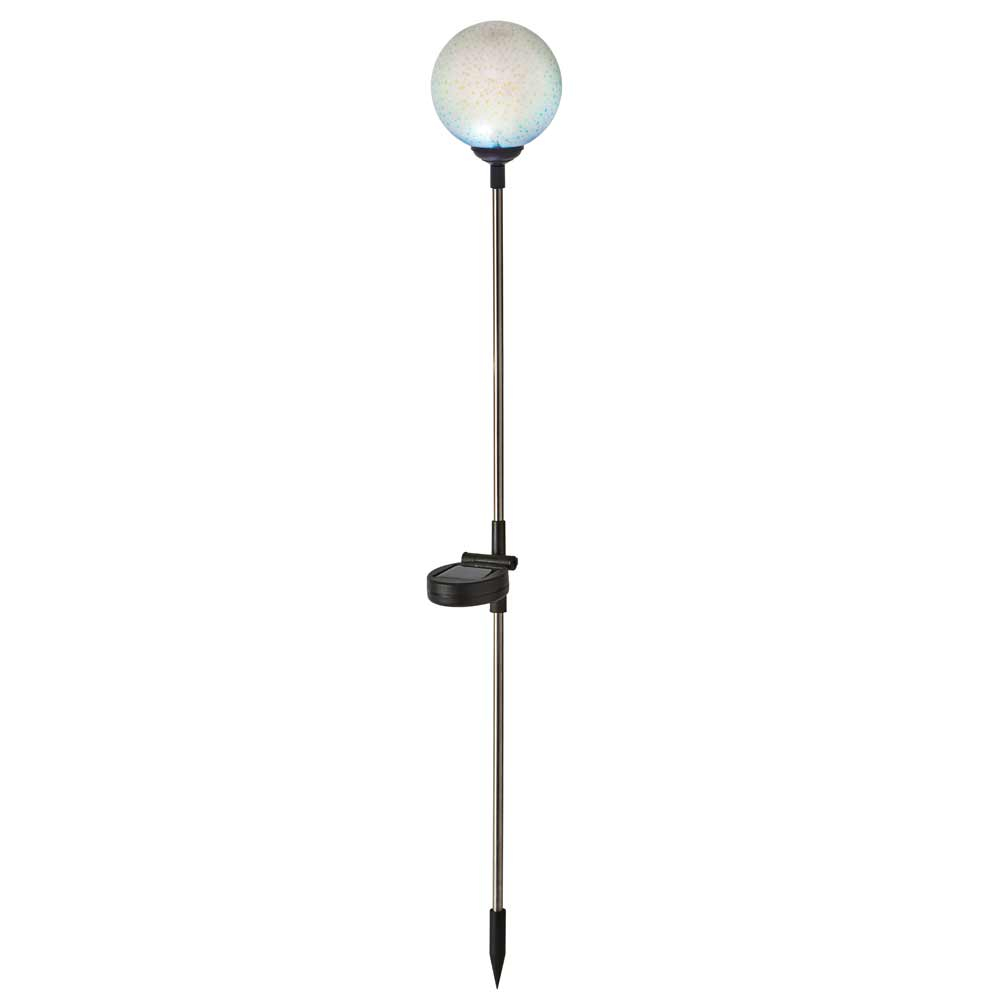 Solar 3D Cosmos Stake Light showing full light with stake