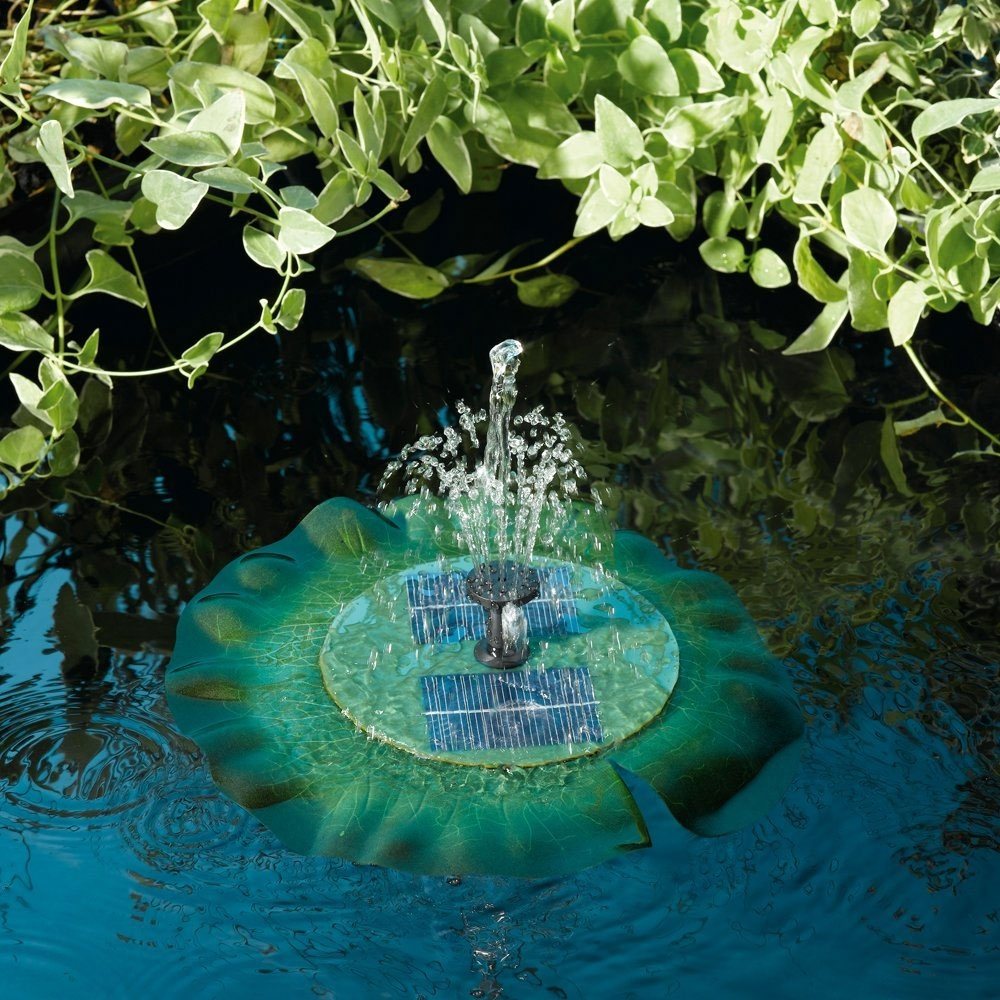 Solar Floating Lily Pad Fountain