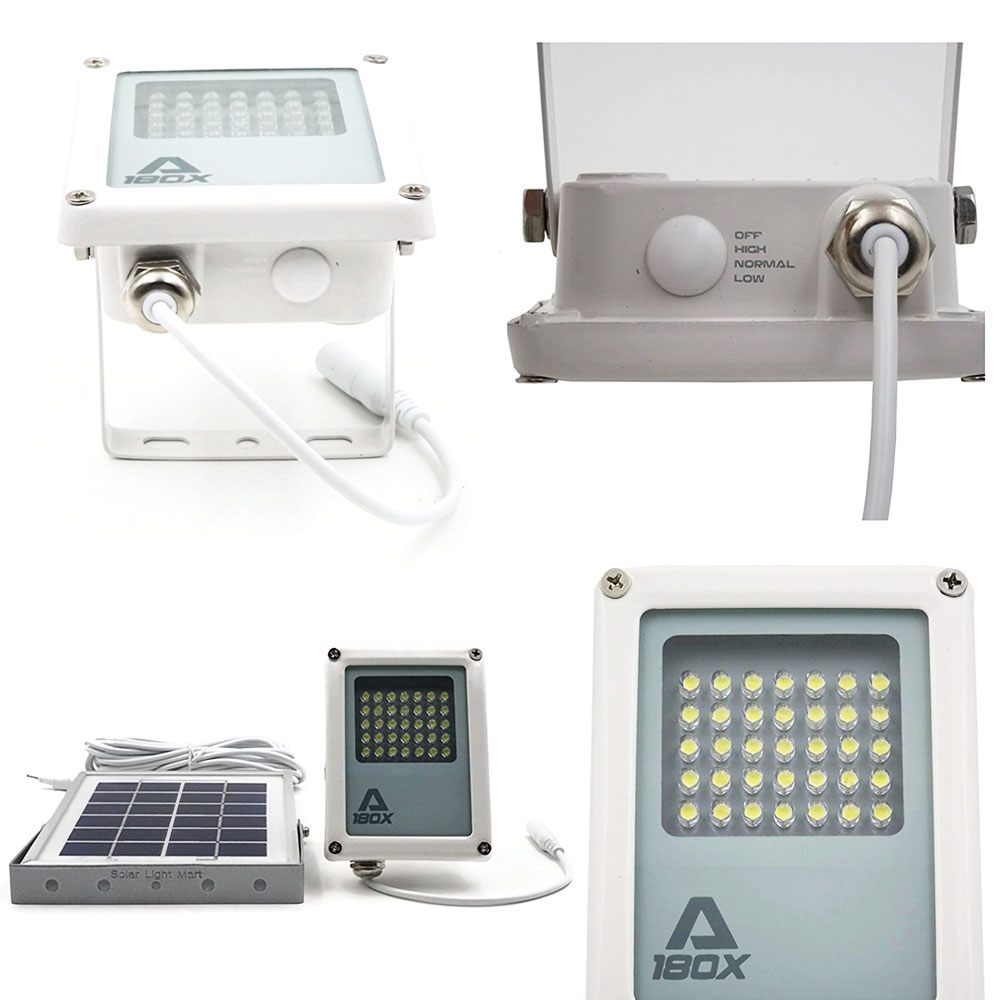 Solar FloodLight shoing mount & switches