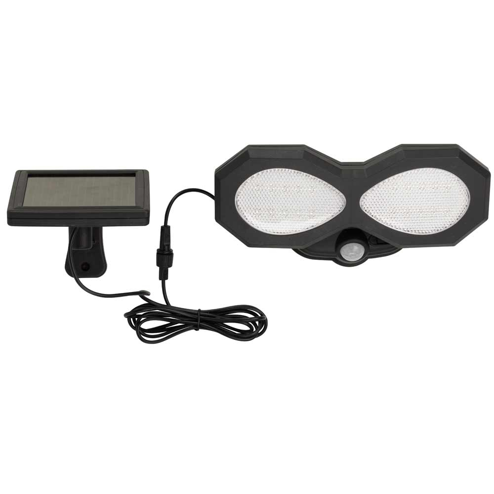 Solar Motion Sensor Light Outdoor PIR showing panel / head cable connection