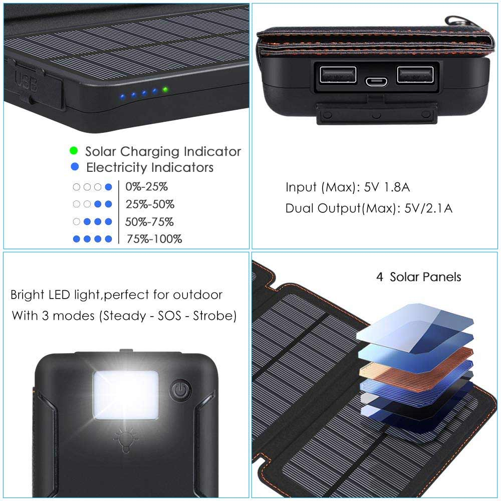 Solar Phone Charger PowerBee ® Executive with USB