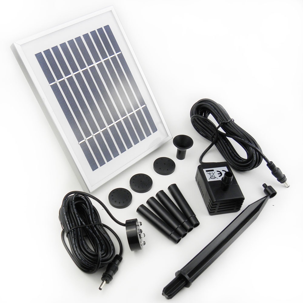 Solar Pump SolarShower 600 showing full kit