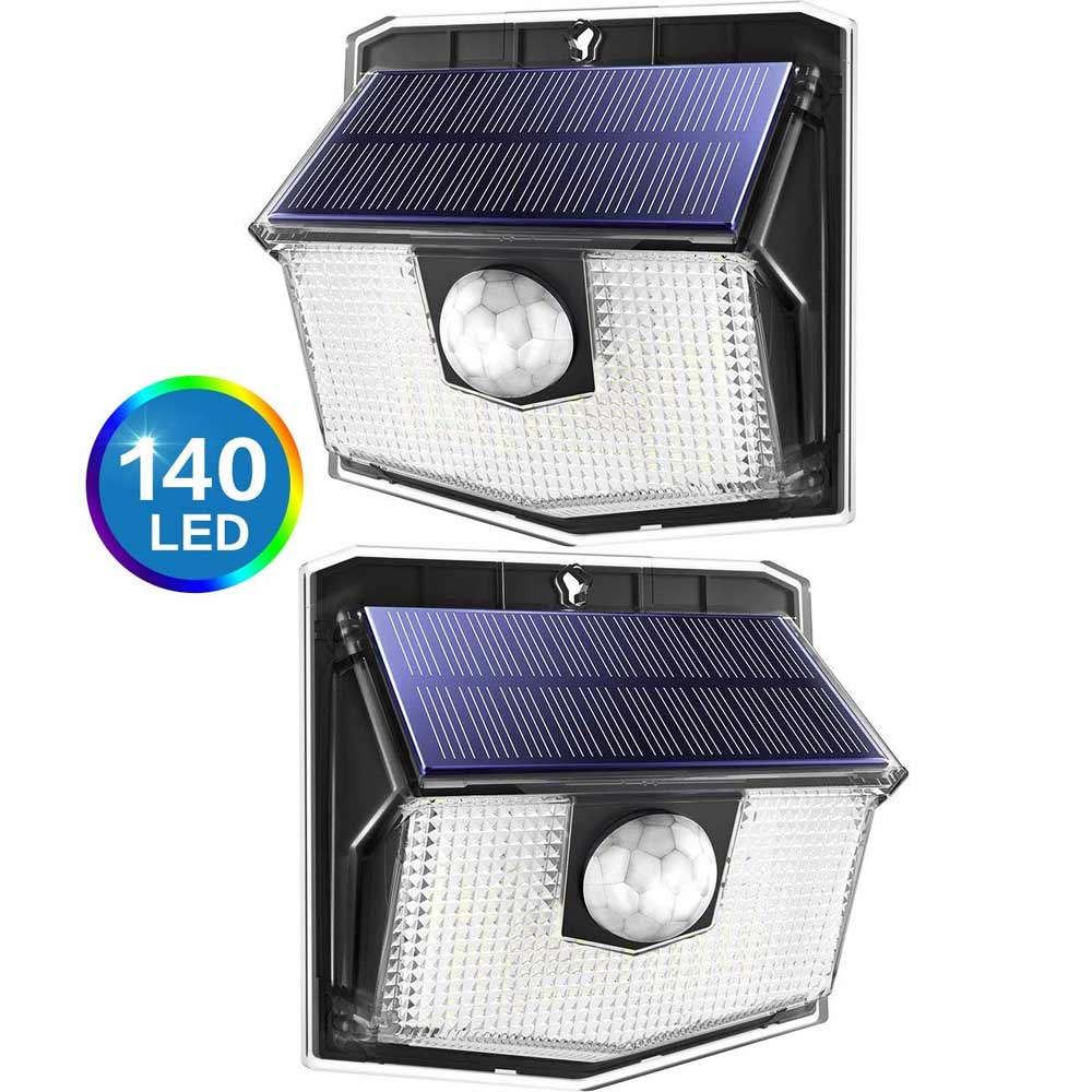 Solar Powered Fence Lights showing 2 pack