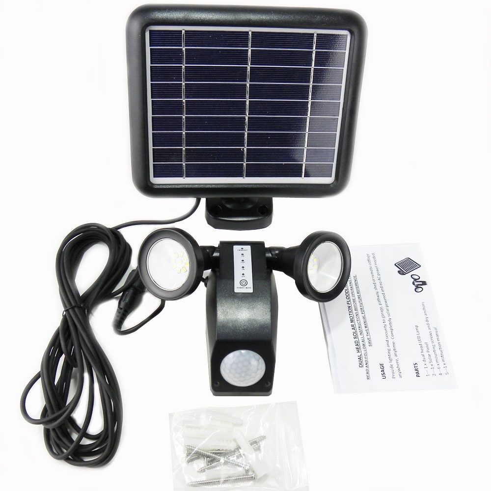 Solar Powered Security Light 400 Lumens full kit