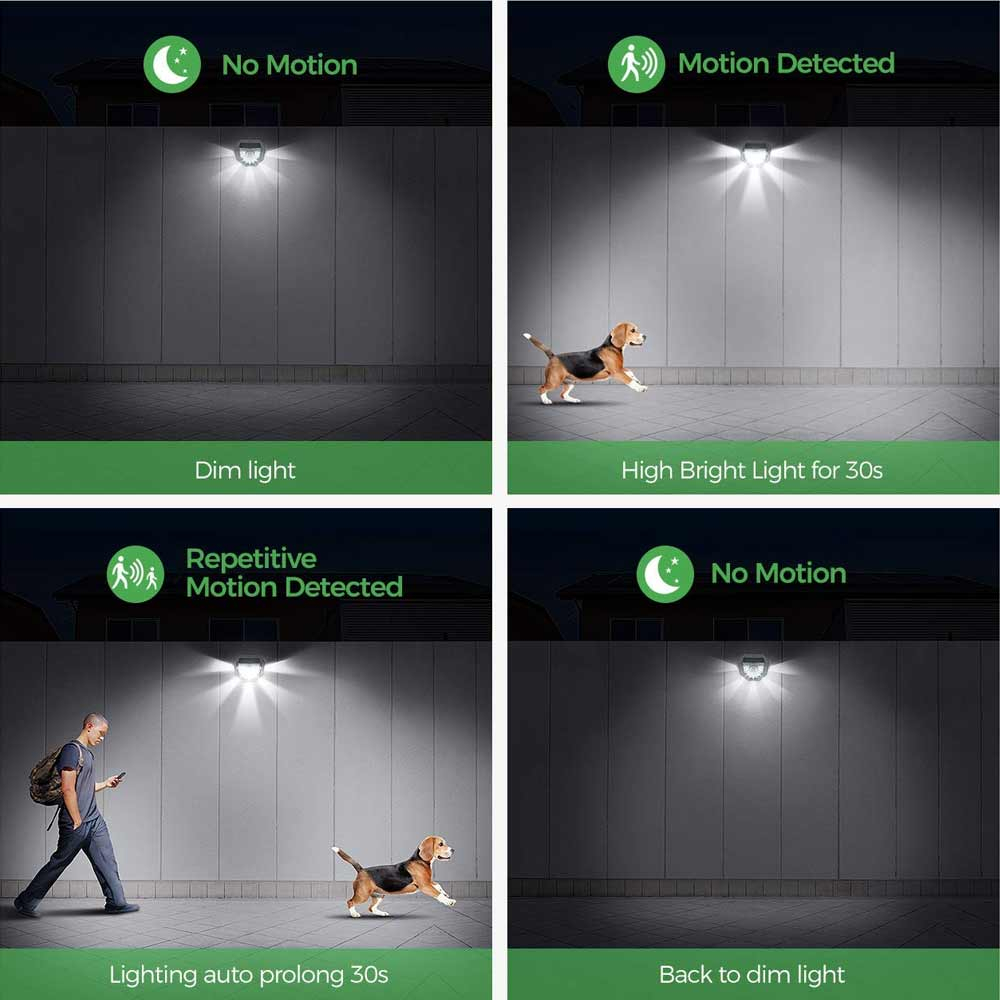 Solar Powered Stair Wall Fence Lights
