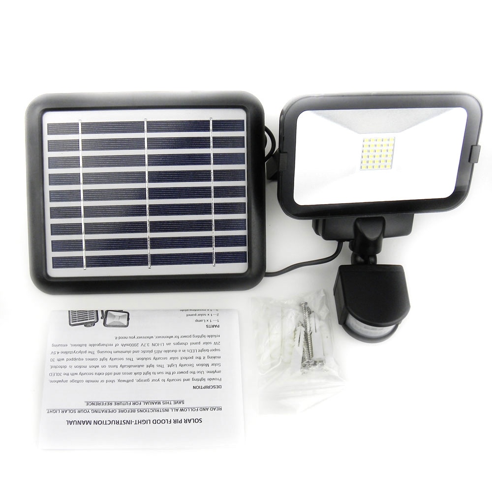 Solar Outdoor Security Light with PIR Sensor 30 SMD