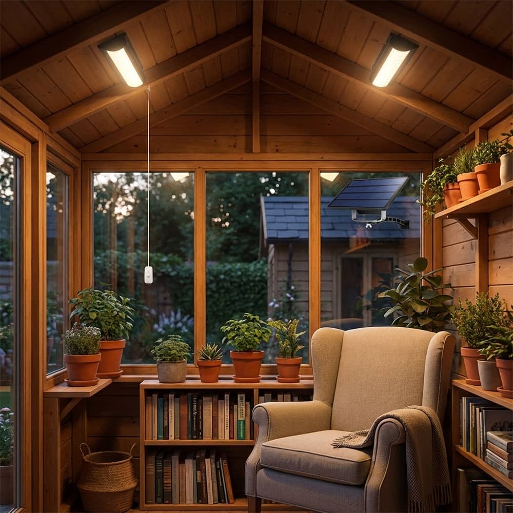 Solar Pull Cord Light – 70 Lumen, IP65, Indoor & Outdoor