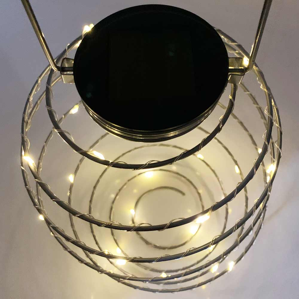 Solar Spiral Lantern Lights view from above