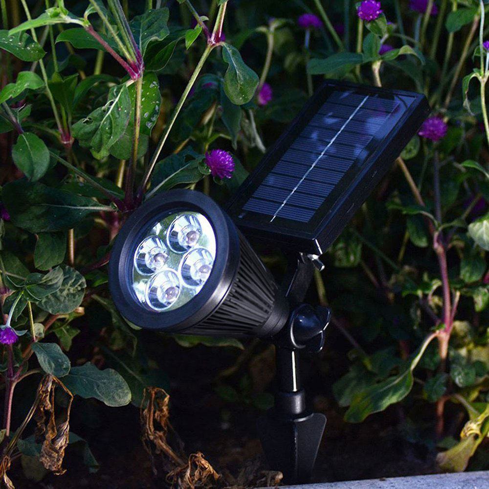 Solar Spot Lights 4 LED in garden