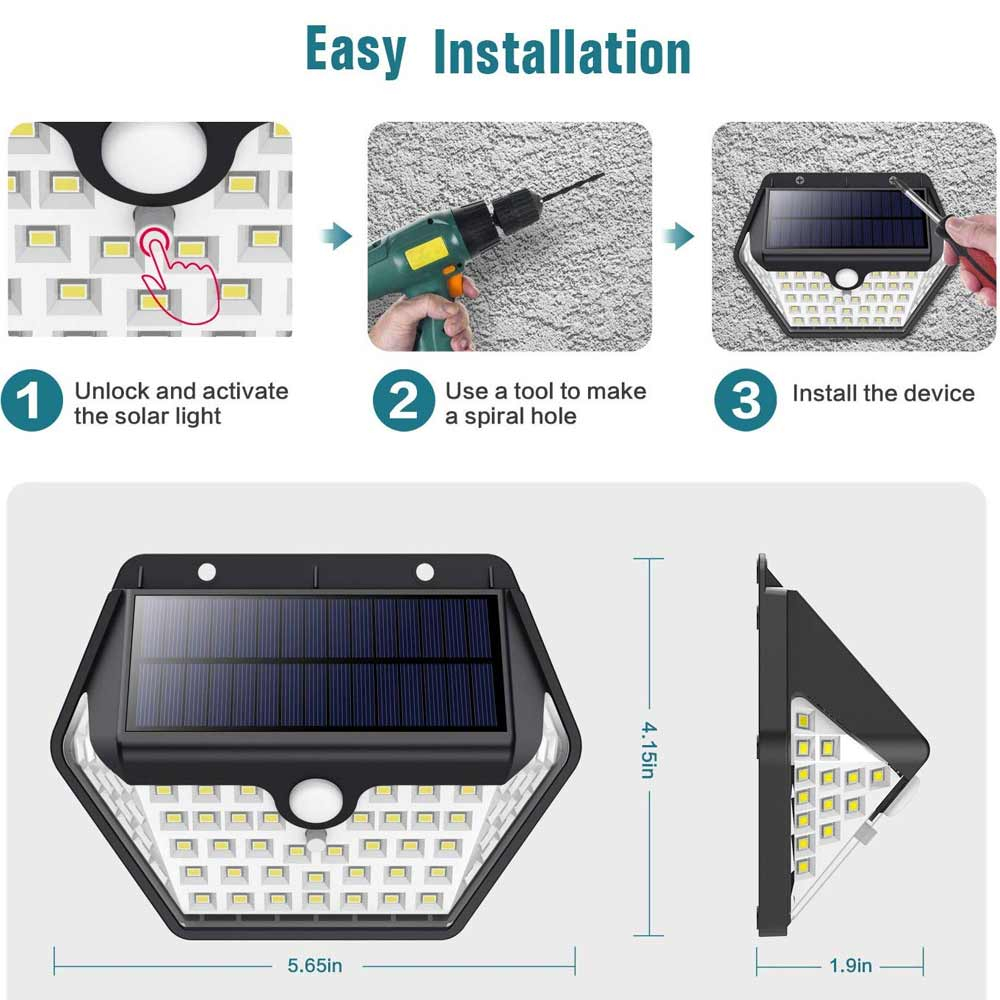 Solar Step Lights fitting function & size
