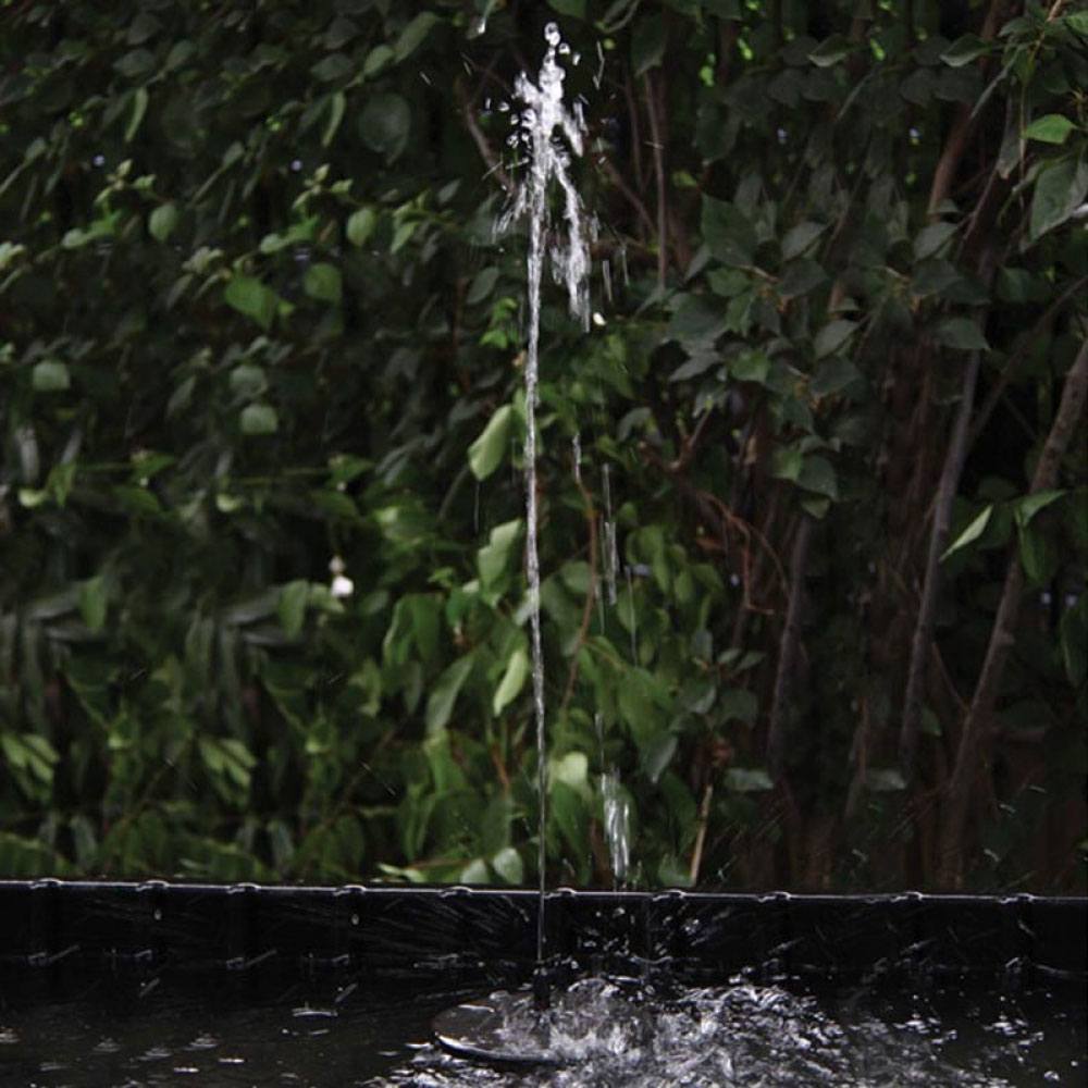 Sunjet 500 Solar Fountain Pump in Pond with Spray