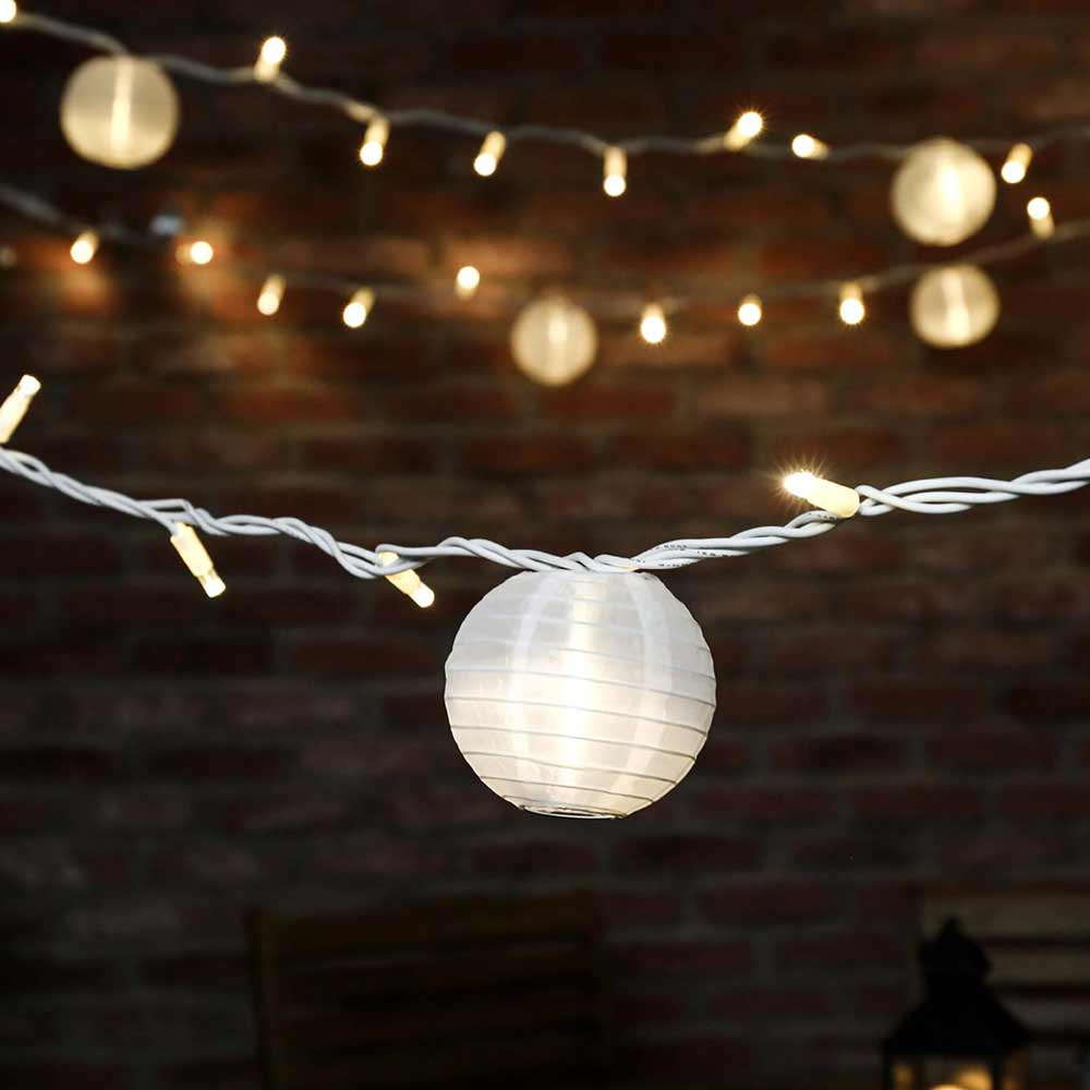 White Chinese Paper Lanterns