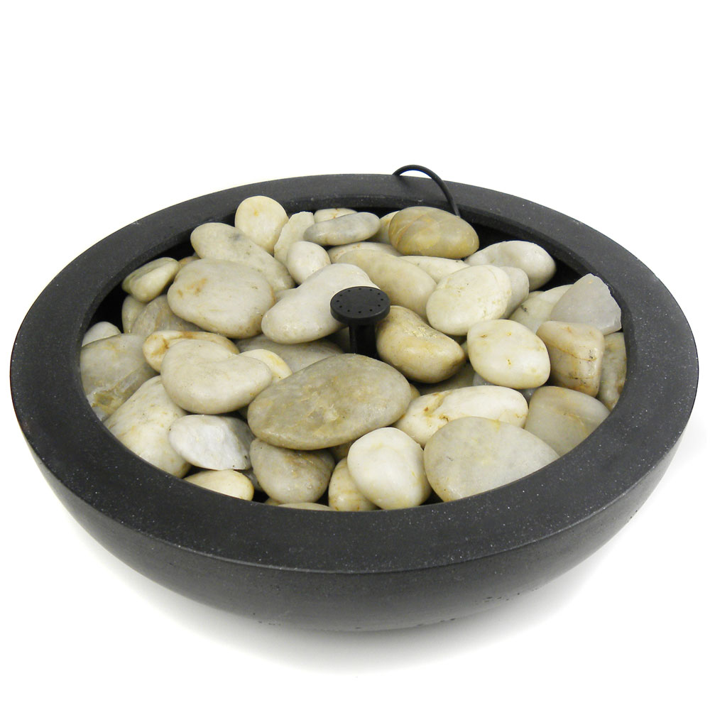 Black Stone Water Feature Bowl 34 / 44 / 54 cm