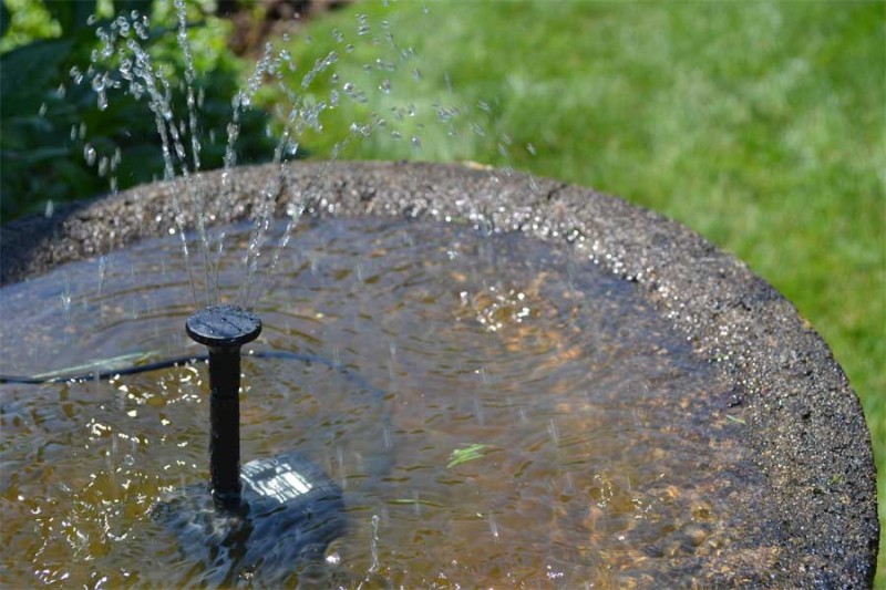 How to build a DIY Solar Water Feature guide - water fountain 