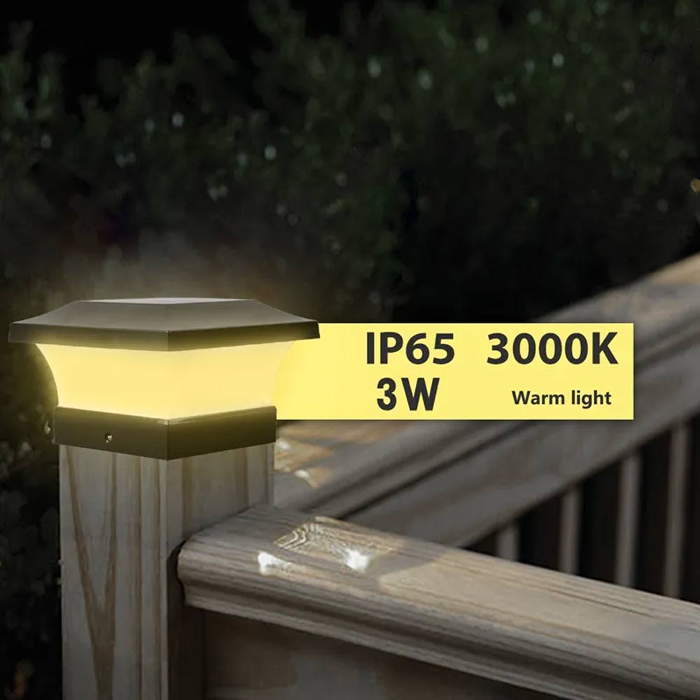 Fence Post Solar Light Caps