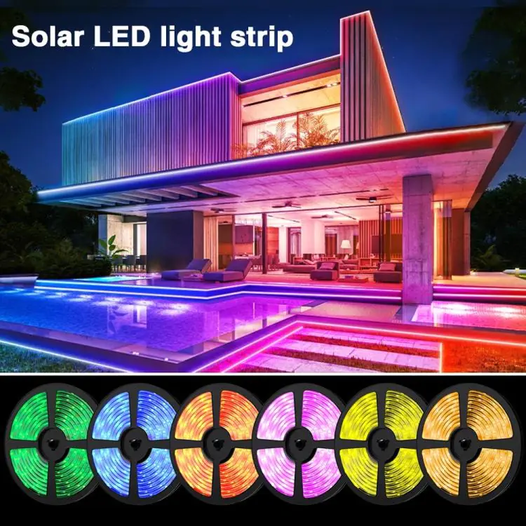 Solar LED Strip Lights – Waterproof Flexible Outdoor Lighting