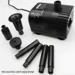 Solar-Powered 12V Pump – showing the different spray fountain effects you can achieve