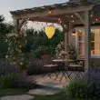 Handmade Rattan Solar Lantern – Outdoor Decorative Light – Lifestyle 3