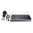 160W Solar Floating Fountain Pump (5000 LPH) showing the pump curve and operating voltage 