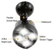 Battery Operated Security Light 4 x 3W LED - 600 lumens black : side view