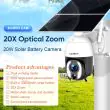 5MP Solar PTZ Camera – 20× Optical Zoom & 20W Solar Panel – Lifestyle