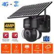 4MP Solar PTZ Camera - Colour Vision, 6W Panel, 5m Cable showing IP66 waterproof