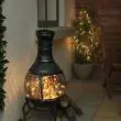 Outdoor battery fairy lights, Silver Wire Micro, 50 White LEDs : close up of string