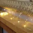 Outdoor Battery Fairy Lights, Weatherproof, 50 Warm White : mantlepiece