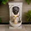 Solar Powered Lion Head Fountain