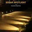 Adjustable Solar LED Garden Spotlights – Dual or Quad Head System, High-Efficiency, IP65 Waterproof