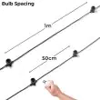 B22 Connectable Festoon Belt Black Cable