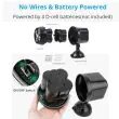 Battery Operated Security Light 4 x 3W LED - 600 lumens black : side view