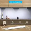 Battery Operated Motion Sensor LED Lights – Rechargeable, 2 Pack Showing these three colour temperature